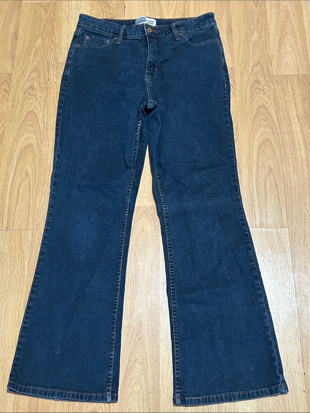 Signature by Levi Strauss Dark Blue At Waist Bootcut Jeans Size 12 Misses